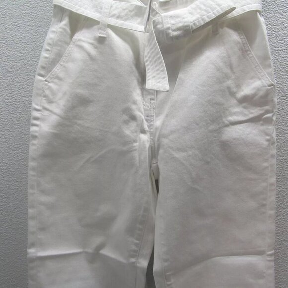 NEW J MCLAUGHLIN Womens Hendrix Tie Belt Denim Jeans White Size 6 - Picture 5 of 12
